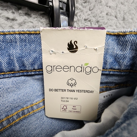 Gloria Vanderbilt X Christian Siriano Jeans Womens 31/12 Tulsa Blue Distress NEW - Picture 7 of 16